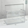 Axyaa Acrylic 9-Grid Jewelry Storage Box Organizer