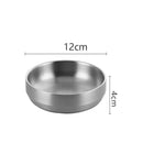 Axyaa Double Layer Stainless Steel Children's Bowl - Korean Cuisine Dishes
