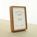 Axyaa Solid Wood Beech Ebony Photo Frame Table - Nordic Style Décor
