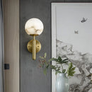 Axyaa Marble Copper Planet Wall Lamp for Home and Hotel Decor