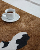 Axyaa Leopard Print Plush Carpet: Luxe Bedroom & Living Room Decor Rug