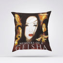 Axyaa Geisha Memoirs Decorative Cushion Cover 45x45 - Luxury Pillowcase for Home Decor