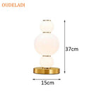 Axyaa Modern Glass Table Lamps for Home Decor and Lighting