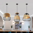 Axyaa Hemp Rope Weave Pendant Lights - Modern LED Living Room Dining Decor