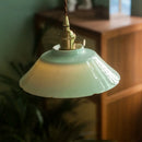 Axyaa Green Ceramic Pendant Light LED Vintage Hanglamp LED Bulb Included