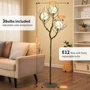 Axyaa Moon Tree Branch Floor Lamp LED Modern Retro Living Room Decor