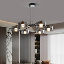 Axyaa Modern LED Chandelier Ceiling Lamp for Stylish Living Room Lighting