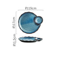 Axyaa Vintage Ceramic Dessert Plate Set - Creative Molecular Cuisine Tableware