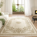 Axyaa Plush Green Bedroom Carpet Soft Floor Mat Study Rug Large Area for Living Room