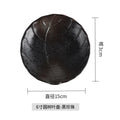 Axyaa Round Leaf Tree Ceramic Plate - Restaurant & Home Snack Vegetable Fruit Tray
