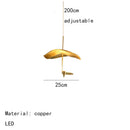 Axyaa Copper LED Chandelier - Modern Kitchen Living Room Art Decor Lighting Fixture