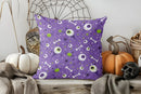 Axyaa Halloween Castle and Pumpkin Decor Pillow Cover for Sofa, Bedroom, Car