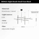Axyaa Tube Chandeliers Light - Indoor Art Linear Pendant Lights for Home Decoration