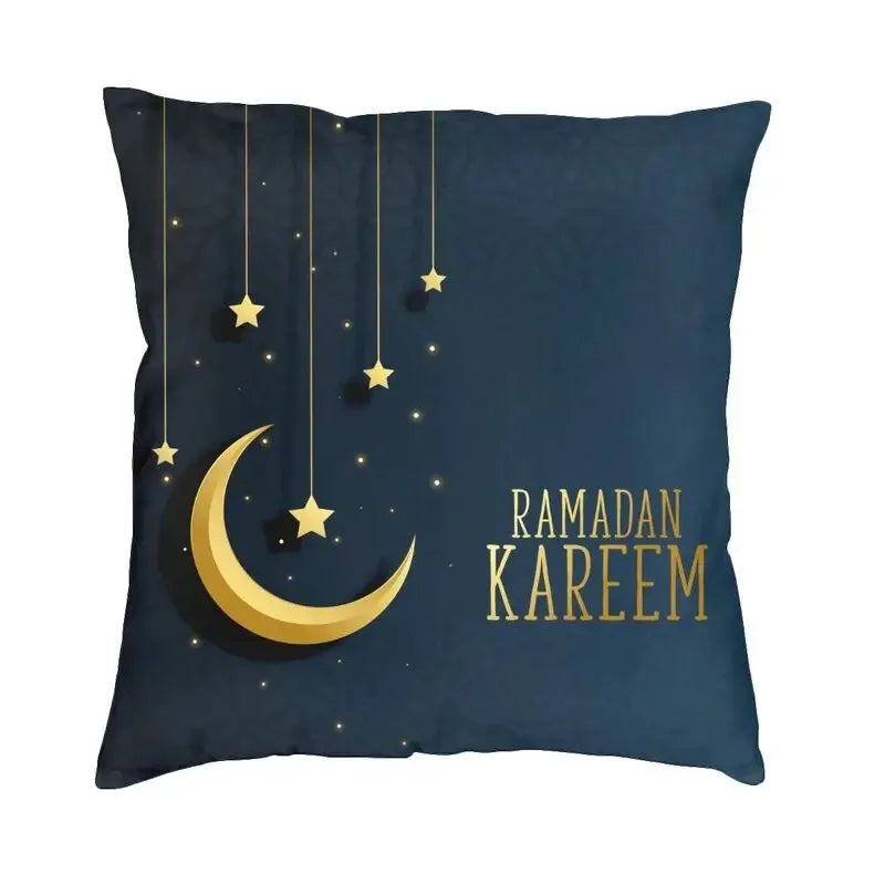 Eid Mubarak Ramadan Pillow Cases for Islamic Home Decor by Axyaa