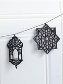 Ramadan Star Moon Lantern Eid Al-Fitr Banner, Axyaa Hanging Ornament