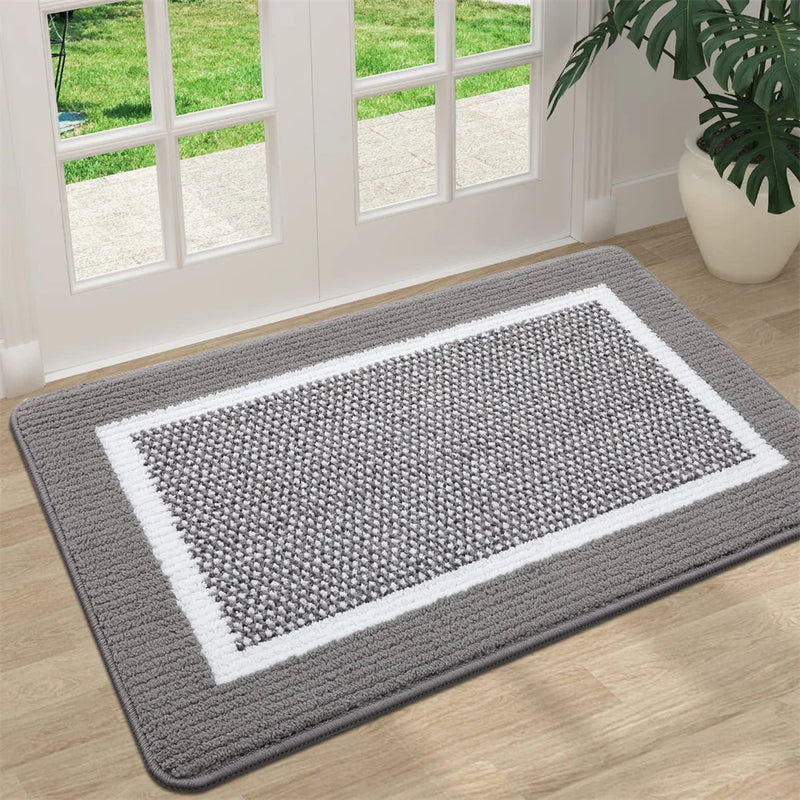 Axyaa Low-Profile Indoor Entry Doormat 80x120 - Non-Slip Absorbent Washable Rug