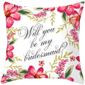 Axyaa Valentine's Day Parchment Pillow Set for Home Sofa, Square Pillowcase