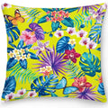 Axyaa Butterfly Flower Cushion Cover - Elegant Home & Office Decor