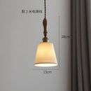 Axyaa Flower Ceramic Pendant Lights: France Style Home Decor LED Handing Lamp