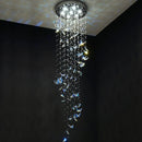 Axyaa Luxury Butterfly Crystal Chandelier Modern LED Staircase Lighting Long Hanging Luminaire for Home