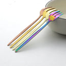 Axyaa Stainless Steel Mini Fork Set for Desserts and Salads
