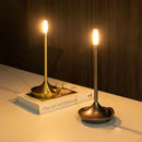 Axyaa LED Candlelight Camper Touch Night Light Rechargeable Table Lamp