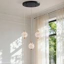 Axyaa Crystal Chandeliers: Modern LED Ceiling Hanging Lights for Living Room