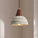 Axyaa Nordic Wood Chandelier Pendant Light Home Decor Modern Ceramic Lamp