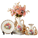 Modern European Ceramic Vase Set, Nordic Home Decor by Axyaa