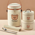 Axyaa Stainless Steel Thermal Lunch Box: Insulated, Leak Proof, Microwave Safe, Portable Bento Box