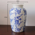 Axyaa Blue & White Porcelain Vase Set - High-End Jingdezhen Ceramic Flower Vase