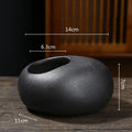 Axyaa Chinese Ceramic Flowerpot Vase Bonsai Floral Home Decoration Arrangement Accessory