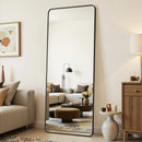 Axyaa Full Length Arch Floor Mirror - 60"x20" Freestanding with Stand