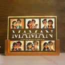 Axyaa Custom 3D Acrylic Lamp with Photo Text Night Light Gift