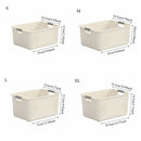 Axyaa Plastic Desktop Storage Basket Stackable Rack Hollow-out Design Multi-purpose Bin