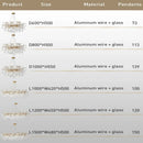 Axyaa Gold Branch Glass Crystal Chandelier Lights - Nordic Style Pure Elegance