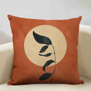 Axyaa Geometric Cushion Cover 45x45cm Linen Pillowcase for Home Bedroom Sofa