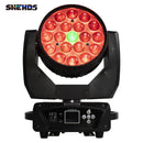 Axyaa LED Wash Moving Head Lighting 19x15W RGBW Zoom Beam for Stage Disco Bar