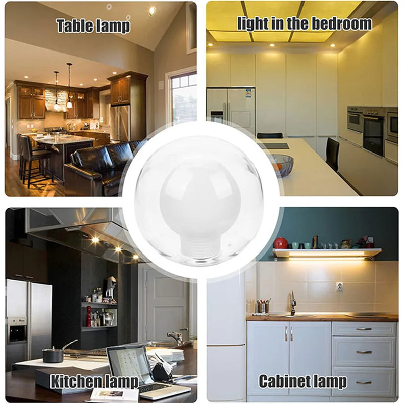 Axyaa Clear White Glass G9 Globe Shade Replacement in Various Sizes