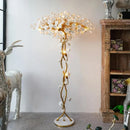 Axyaa Ginkgo Leaf Floor Lamp: Vintage Lobby Design, Artistic Lighting Fixture