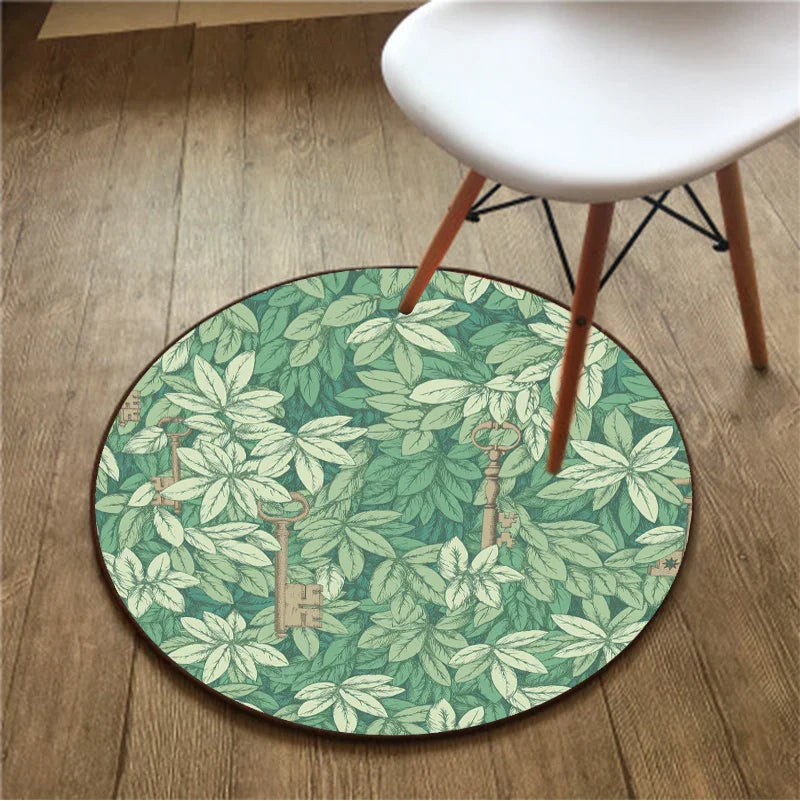 Axyaa Round Carpet Yoga Mat for Home Decor and Relaxation