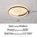 Axyaa LED Ceiling Lamp: Modern Minimalist Round Nordic Design for Living Room Bedroom Dining Lighting