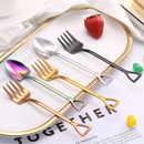 Axyaa Stainless Coffee Spoon Set of 6 – Colorful Tea Stirring Scoops & Fruit Dessert Tableware