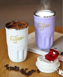 Axyaa Stainless Steel Coffee Mug with Rope | Vacuum Flask Travel Tumbler