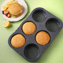 Axyaa Silicone Hamburger Mold - High-Temperature Resistant Baking Tool & Bread Mold