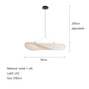Axyaa Silk Pendant Chandelier: Modern Dining Room Hanging Light Fixtures