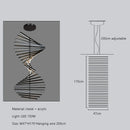 Axyaa Fishbone LED Pendant Light: Modern Nordic Chandelier for Home, Restaurant, and Loft
