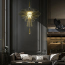 Axyaa Modern Metal Pendant Lights LED Chandelier for Luxury Ceiling Decor