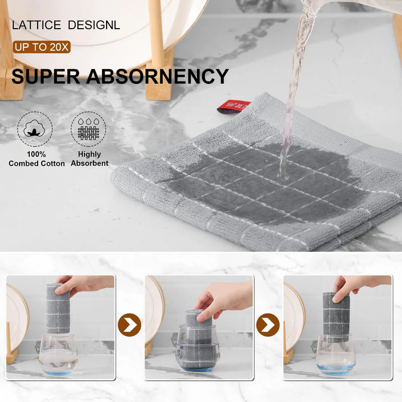 Axyaa Cotton Kitchen Towel Super Soft & Absorbent Cleaning Cloth