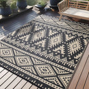 Axyaa Waterproof Outdoor Straw Rug | Machine Washable Patio Carpet